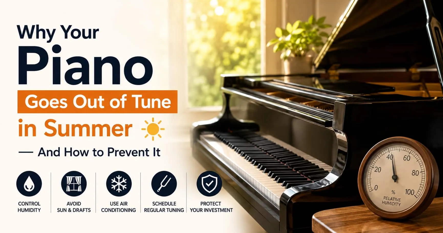 Why Your Piano Goes Out of Tune in Summer ?