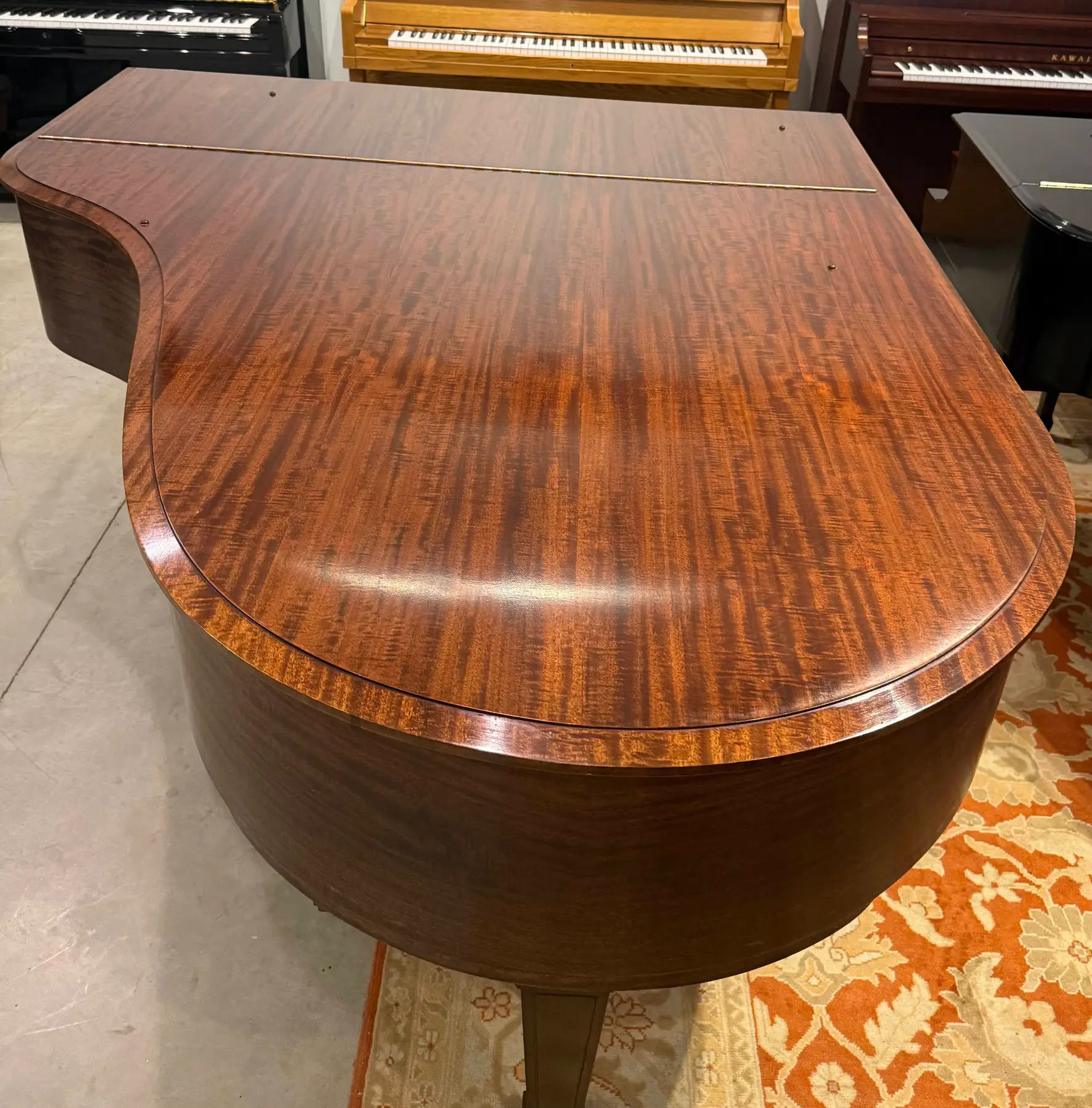Tiger Mahogany Steinway O
